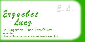 erzsebet lucz business card